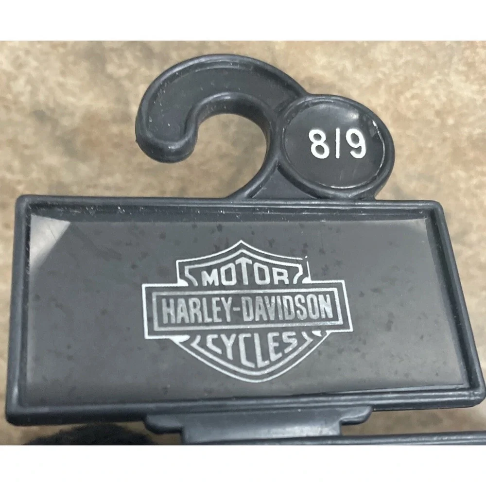 Harley-Davidson Boys Fleece Slippers Black Orange Logo House Shoes Size 8/9